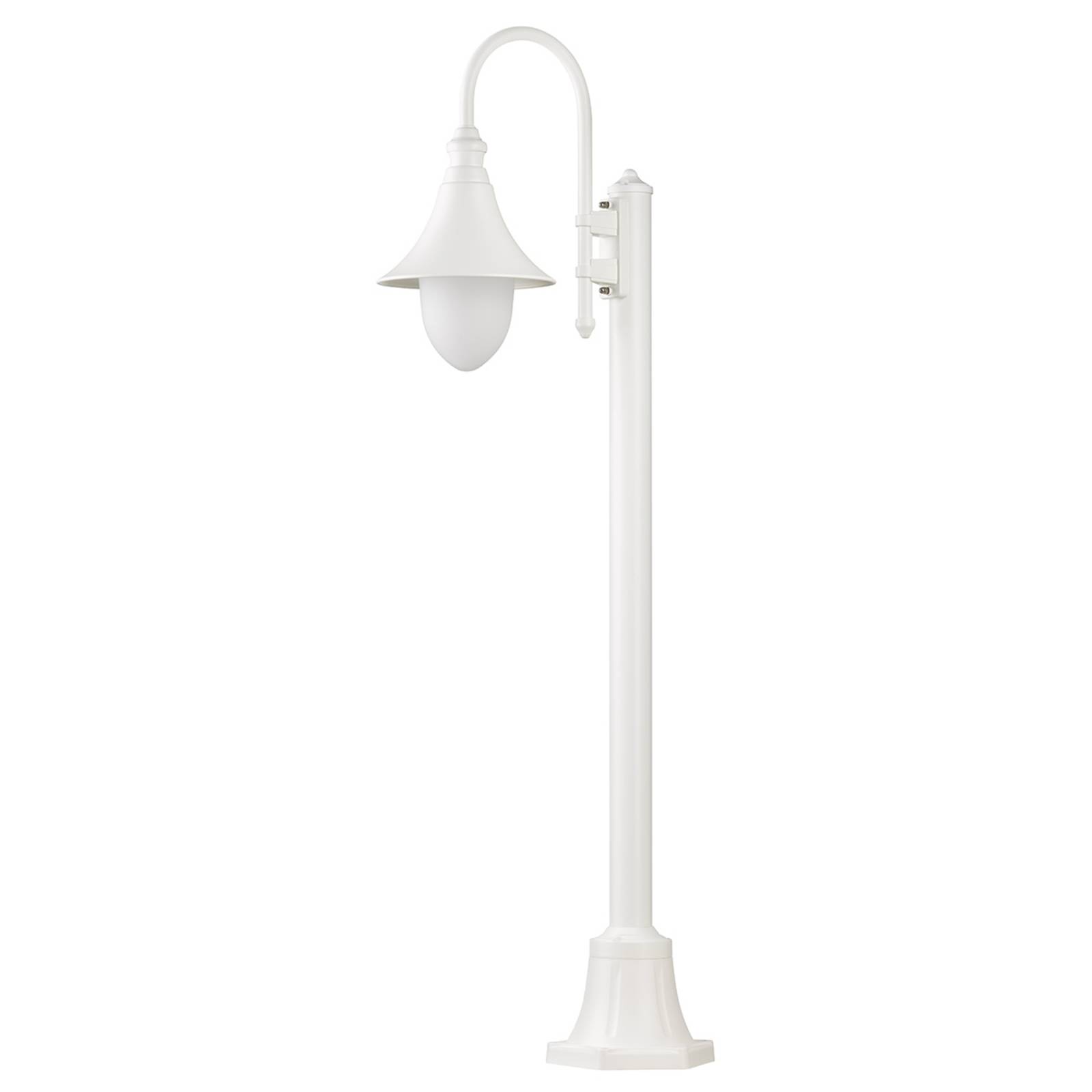 Wegeleuchte A-244407 Weiß Aluguss Opalglas E27 IP43 - white - LCD