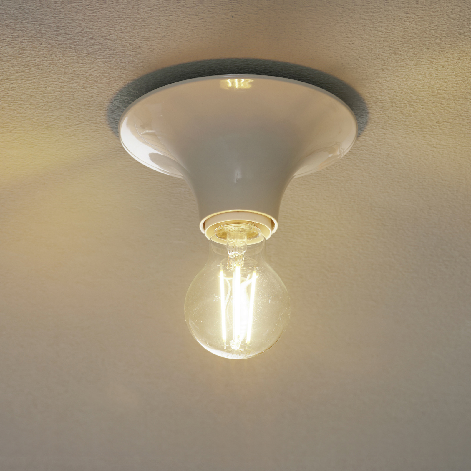 Artemide Teti designer ceiling light, white, for Living / Dining Room, polycarbonate, E27, 30 W, energy efficiency: A++