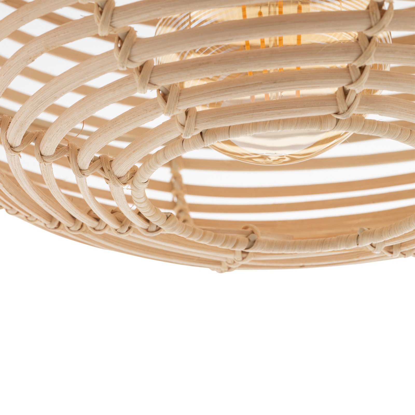 Hängeleuchte RATTAN, Ø 40 cm, naturbraun, Rattan, E27