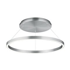 Colgante LED Lisa-D, forma de anillo, níquel mate