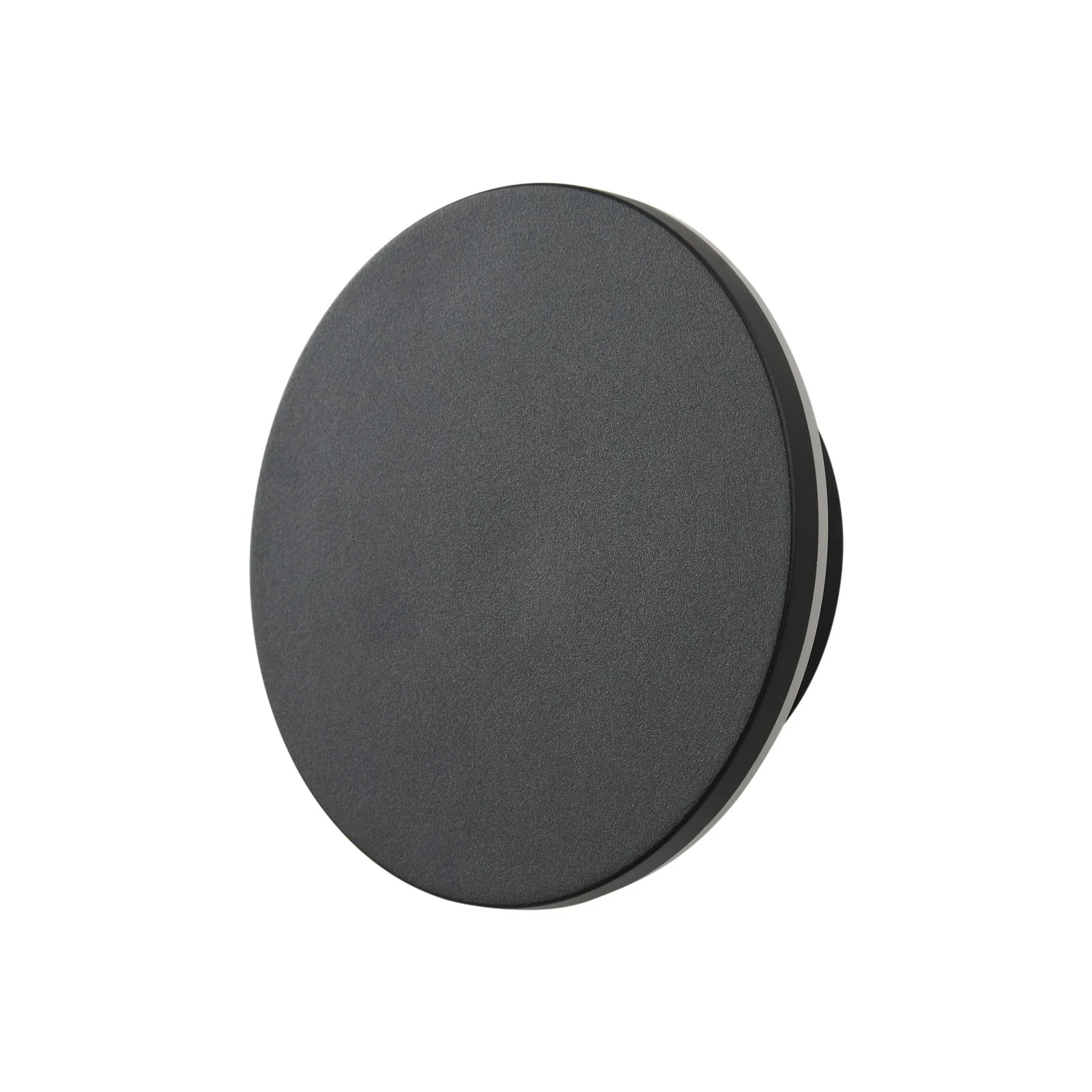Arcchio LED-utomhusvägglampa Gravo, Ø 16 cm, svart, IP65