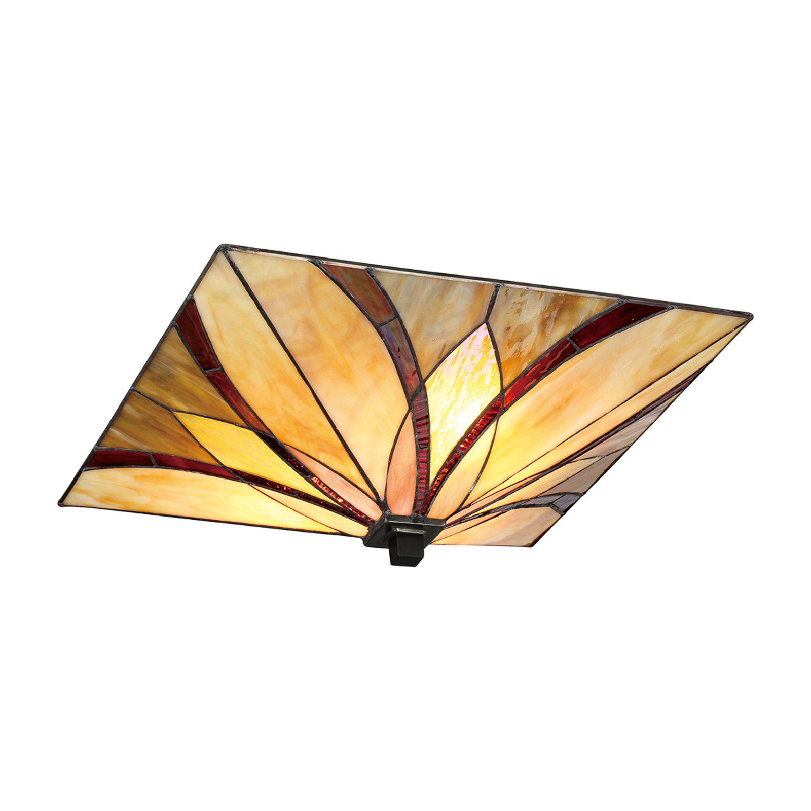 Asheville ceiling light Tiffany design, 16.7 cm