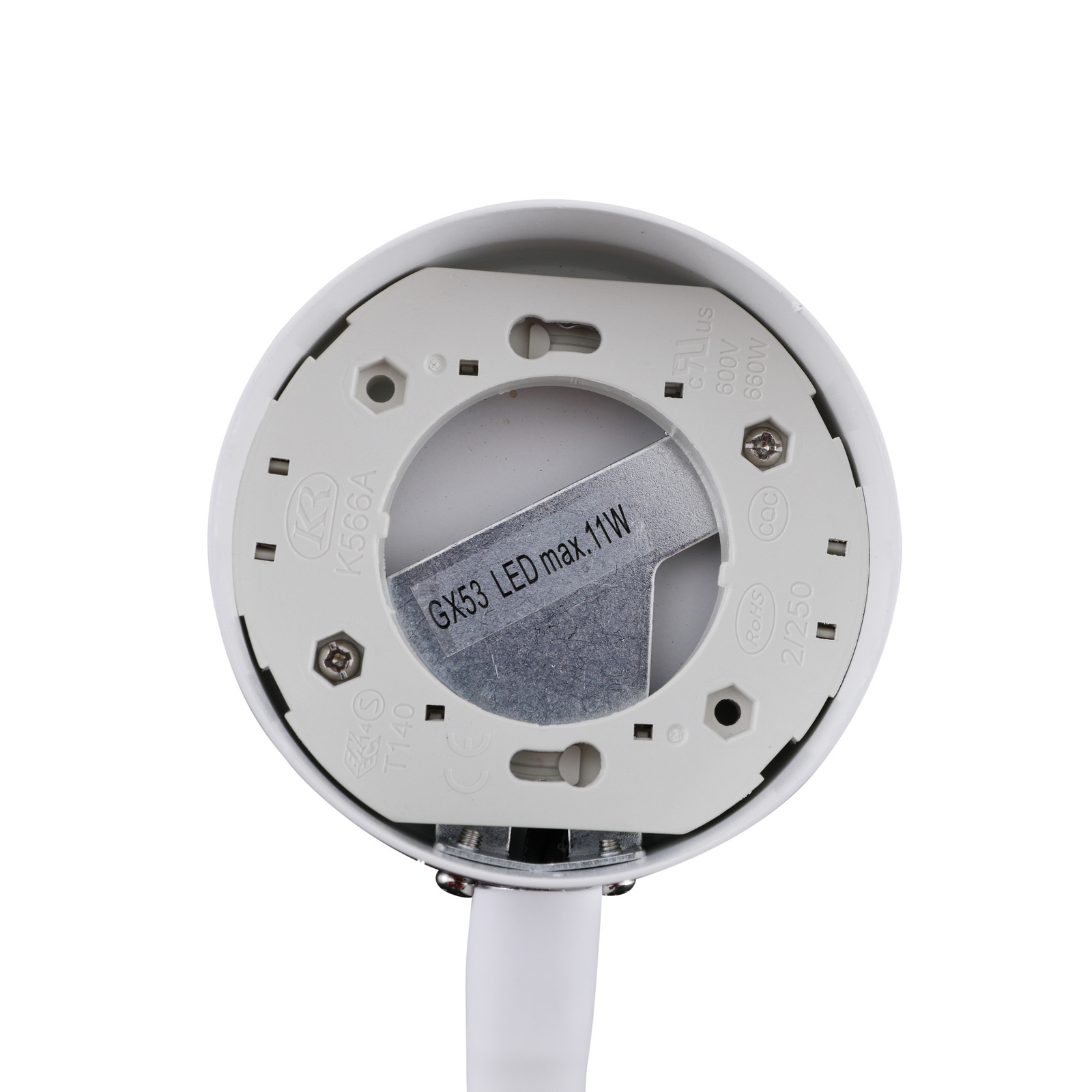 Lampe à pince Jyla, GX53, blanc mat, bras flexible - Lindby