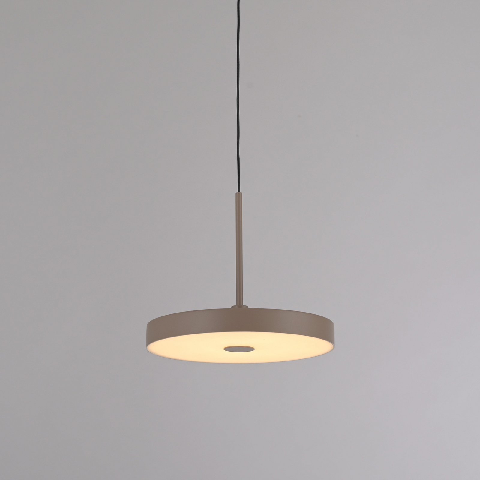 JUST LIGHT. LED hanglamp Plata, zandkleurig, 1-lamp, 3.000 K