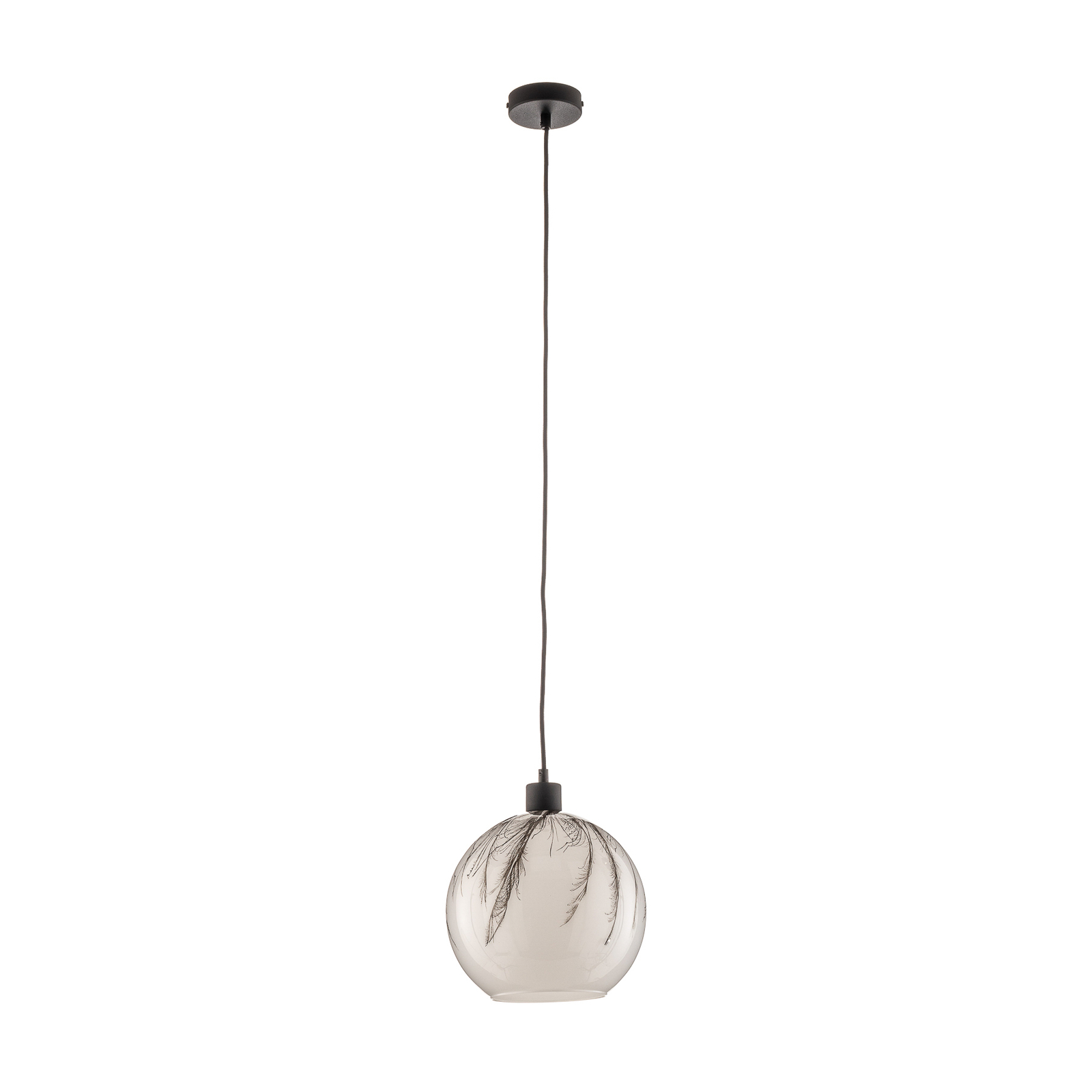 Závesná lampa Ball púpavový dekór hore Ø 25 cm