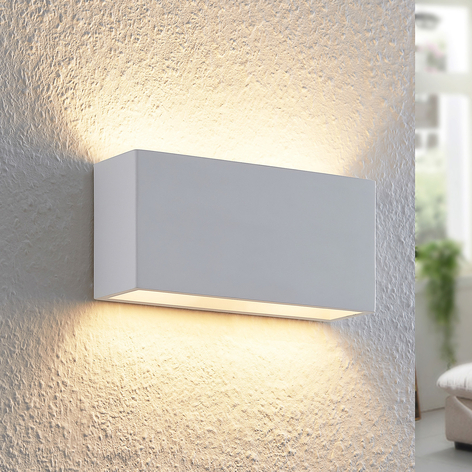 Lindby Mavora Wandleuchte aus Gips, eckig