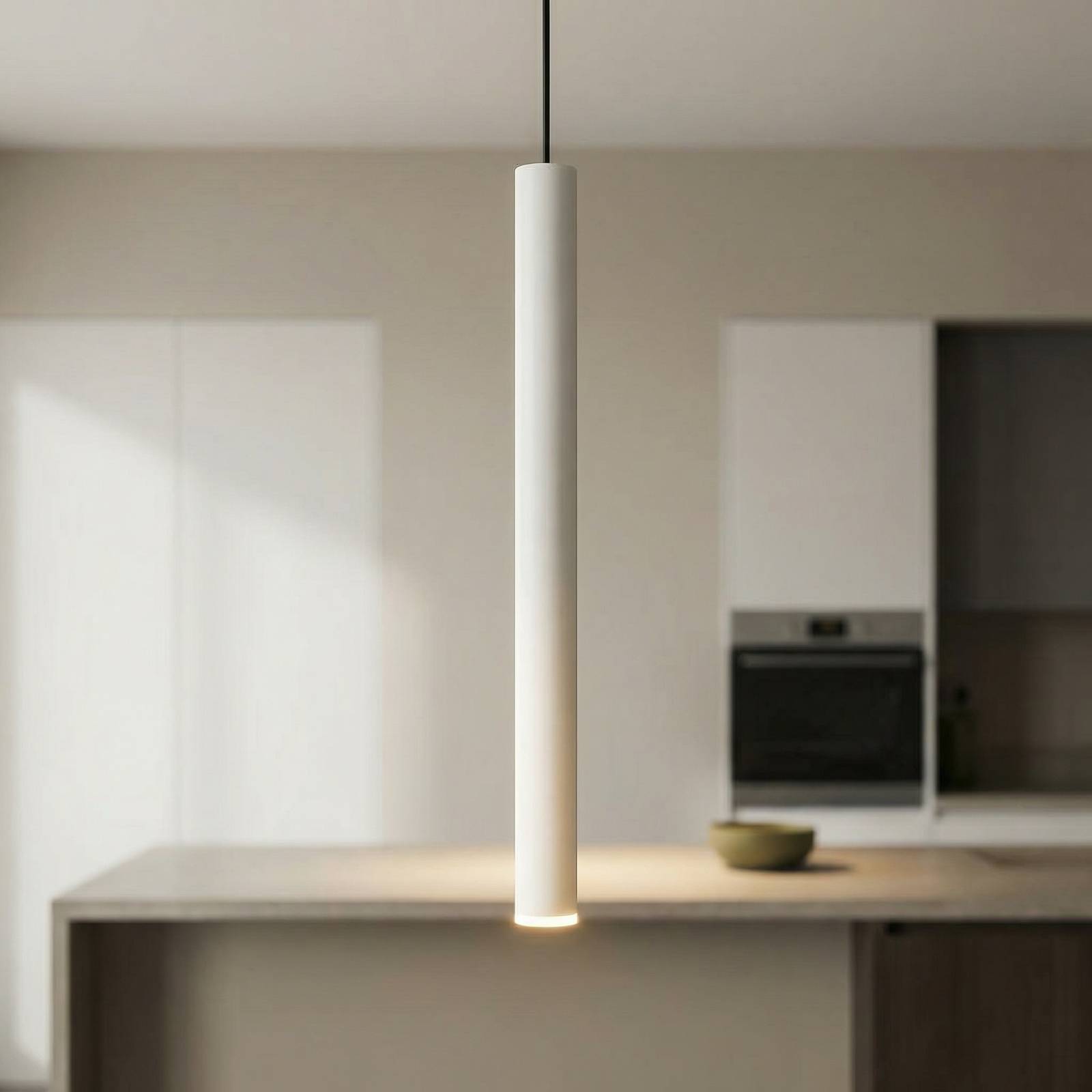 Mantra Iluminación Suspension LED Cala, aluminium, blanc