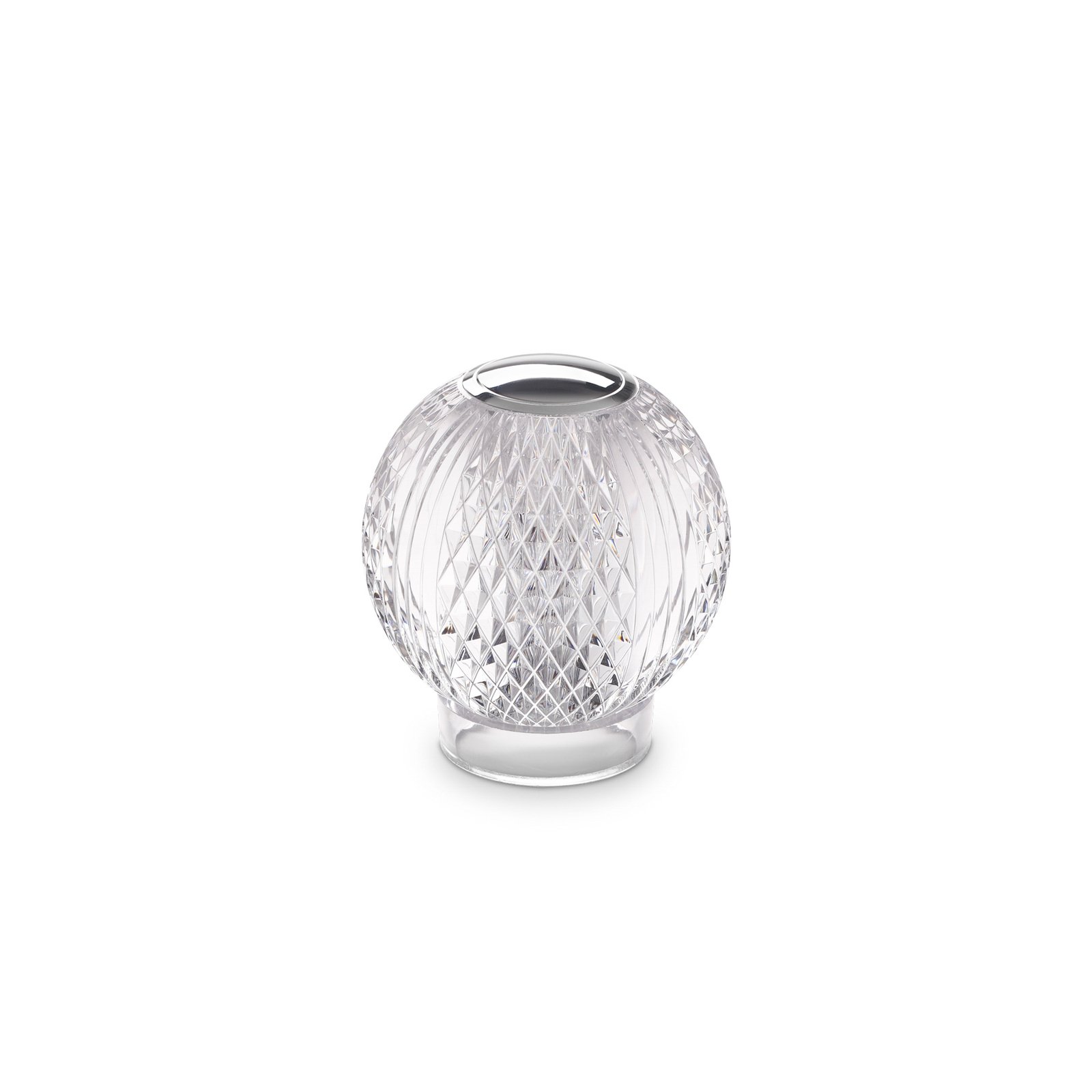 Ideal Lux LED dobíjacia stolná lampa Diamond clear acrylic 12 cm