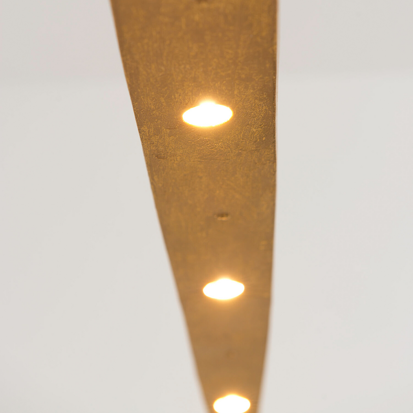 LED hanglamp COSTELLAZIONE, goud, lengte 122 cm, metaal, dimbaar