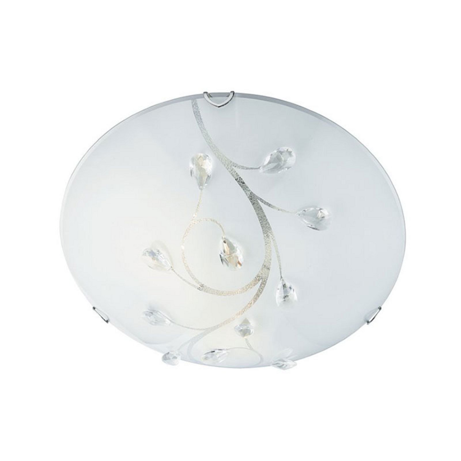 Plafonieră de sticlă Flush Flower Ø 30cm