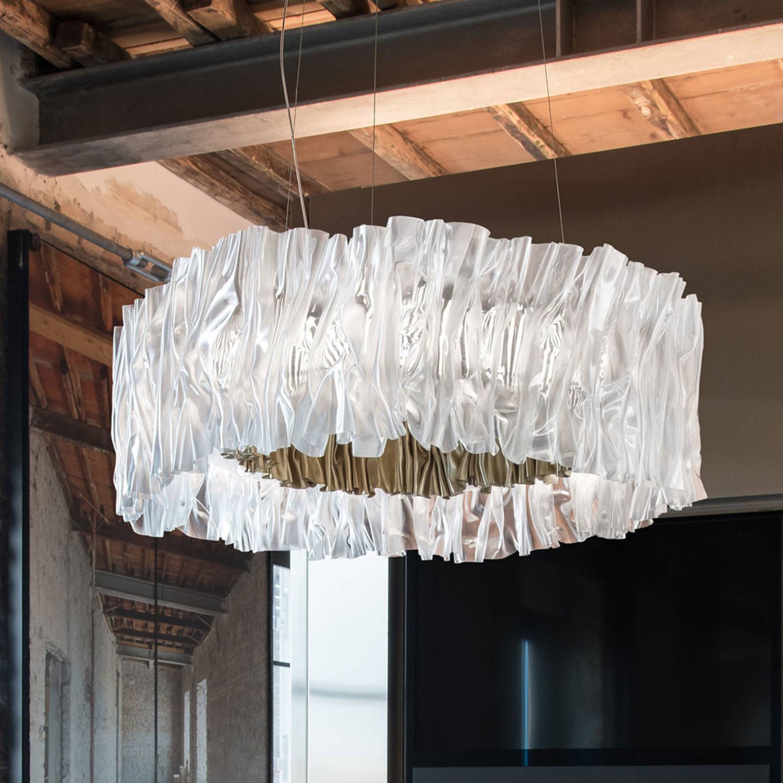 Slamp Accordéon lampa wisząca LED złota 3 000 K