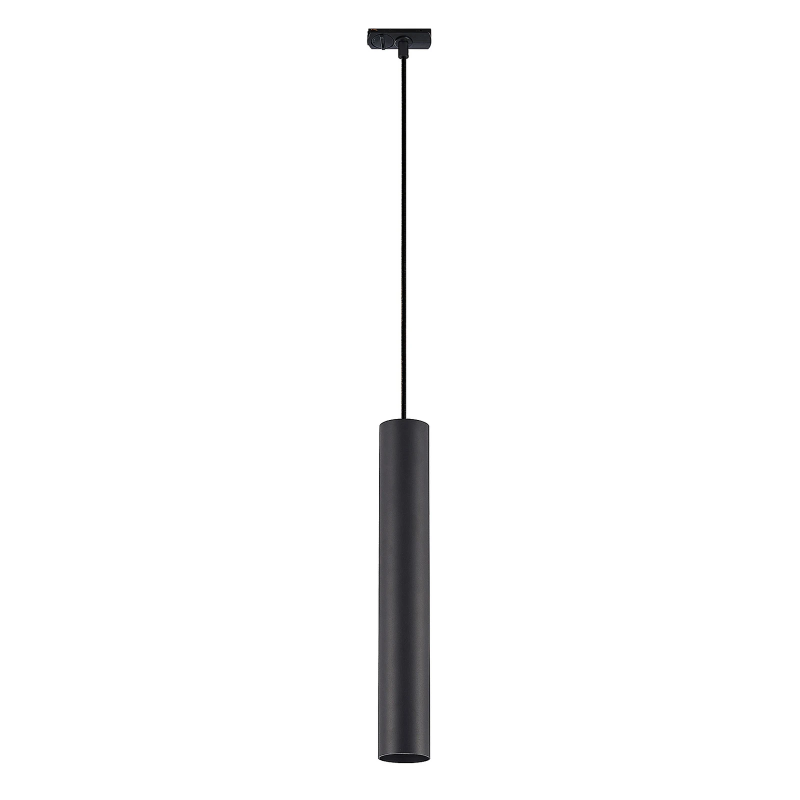 Lampă suspendată Lindby Linaro, 40 cm, negru, 1-fază, GU10