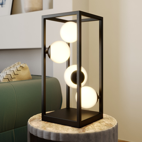 Lindby Utopia lampe à poser avec sphères de verre