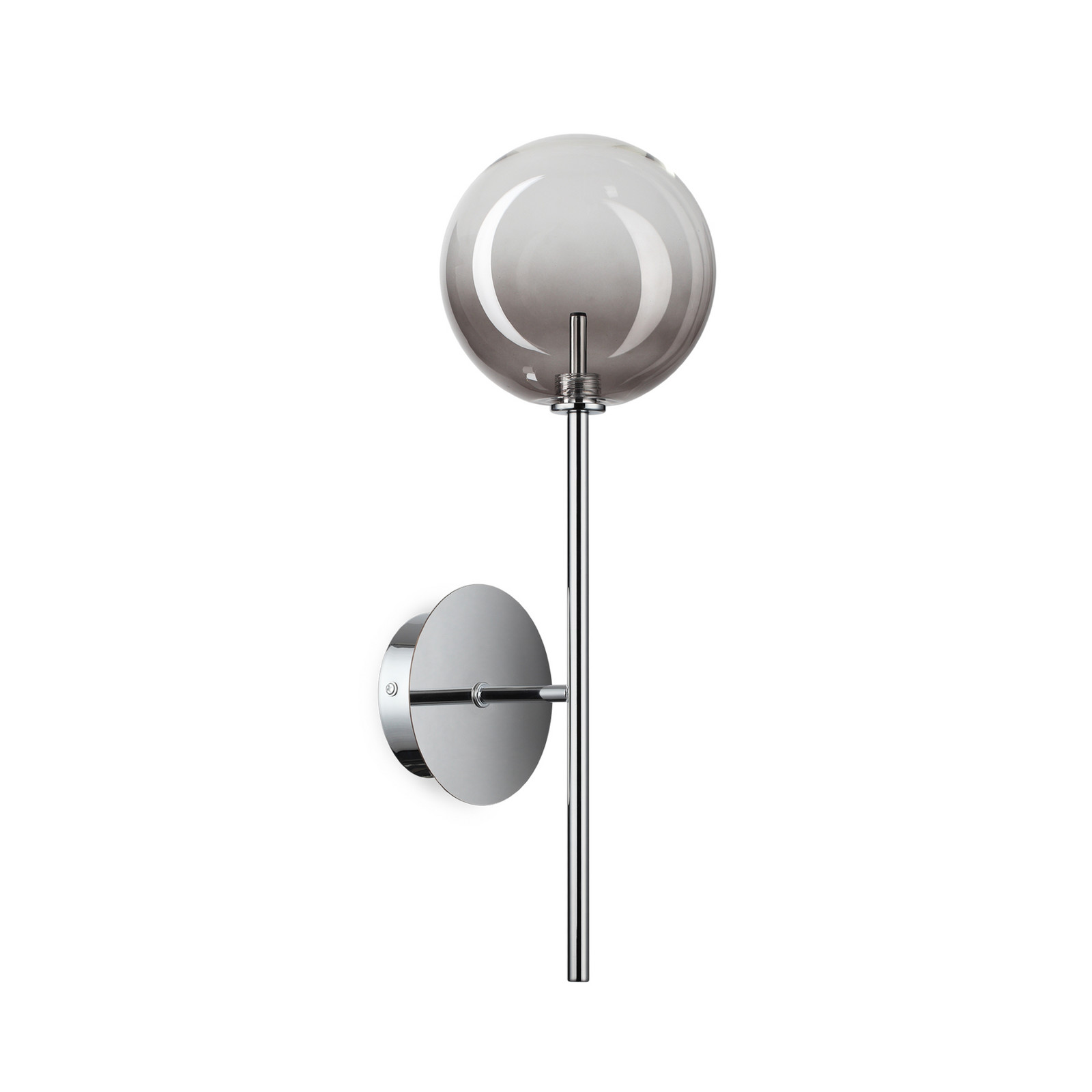 Aplică IDEAL LUX Equinoxe crom/gri fumuriu înălțime 45 cm - Camera de zi / sufragerie - crom gri fumuriu - Metal