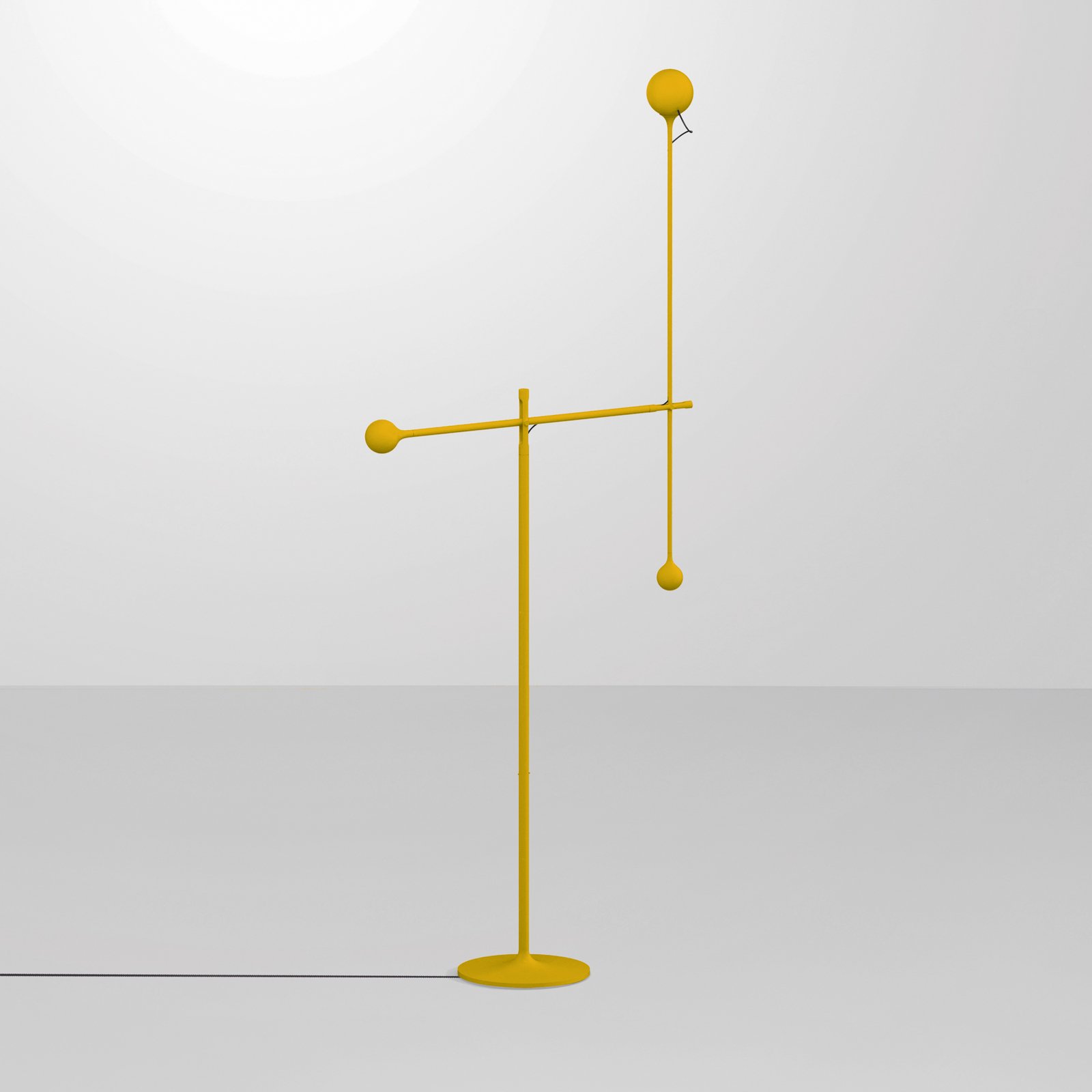 Artemide Ixa lampadaire LED réglable jaune