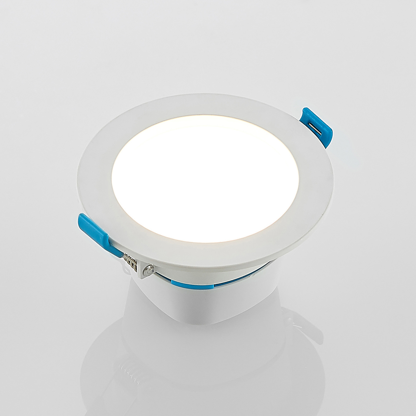 Arcchio LED-indbygningslampe Milaine, hvid, dæmpbar, sæt med 3 stk