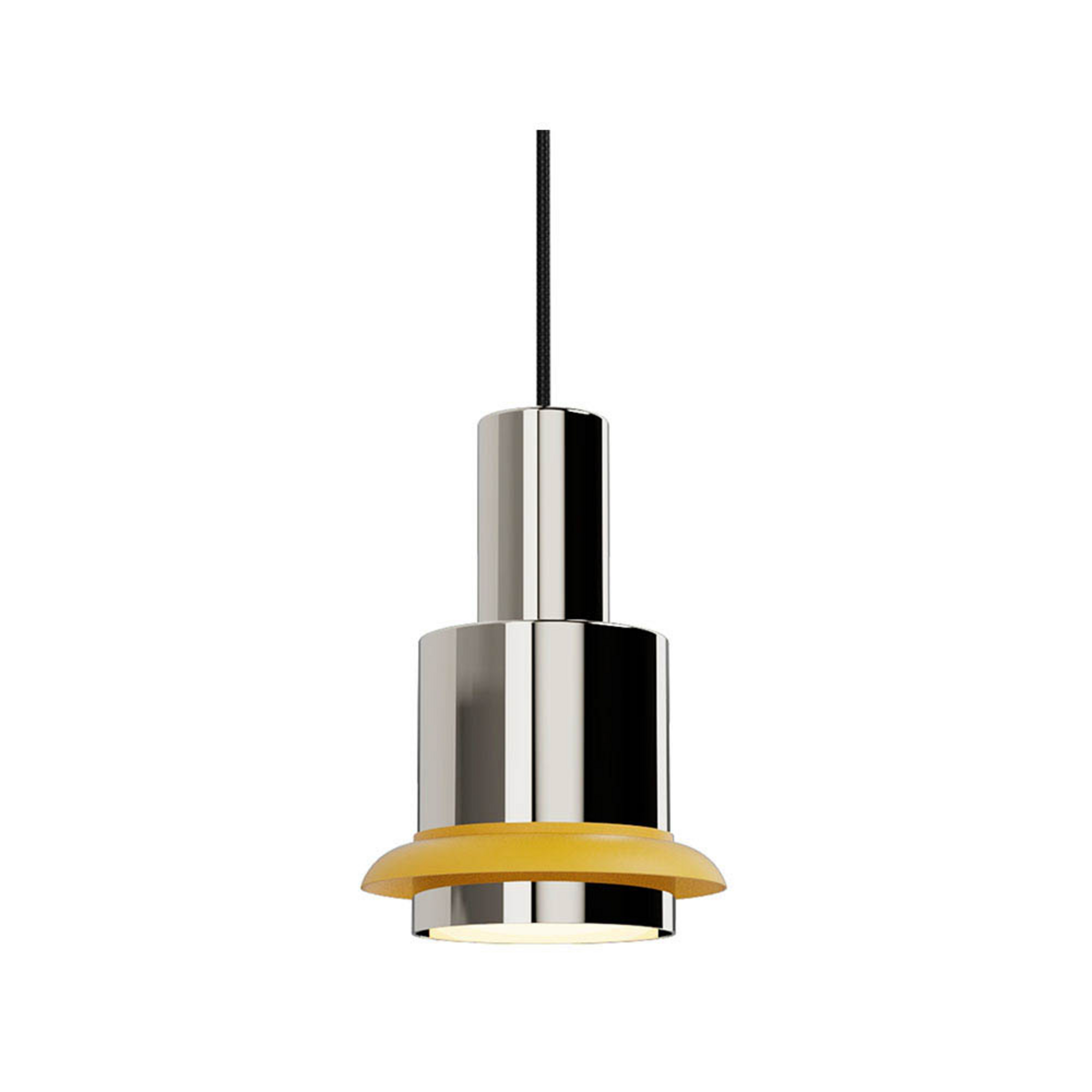 Chaumont Hanglamp Ø19xH28 Nickel/Yellow - DCW