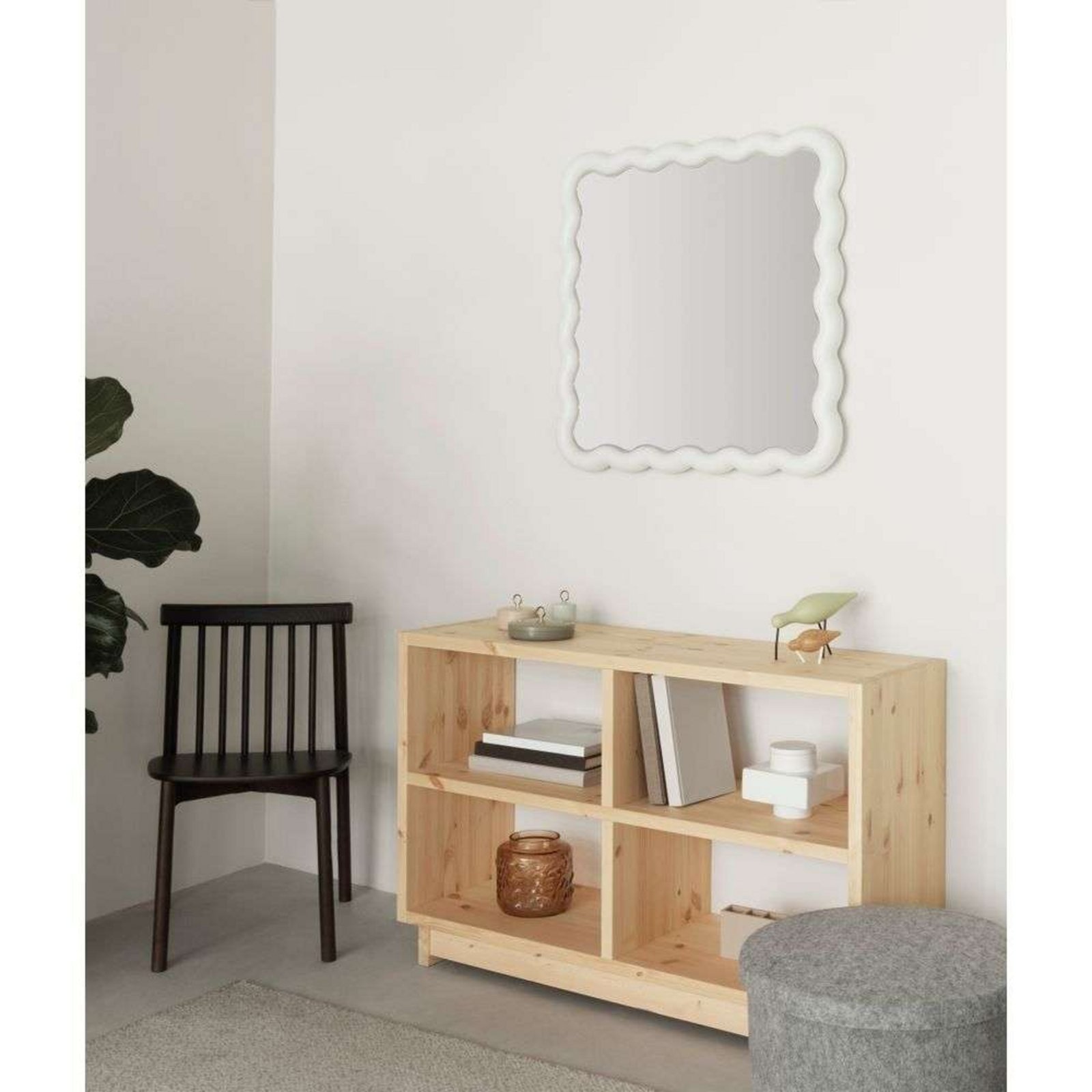 Illu Mirror 80x80 White - Normann Copenhagen