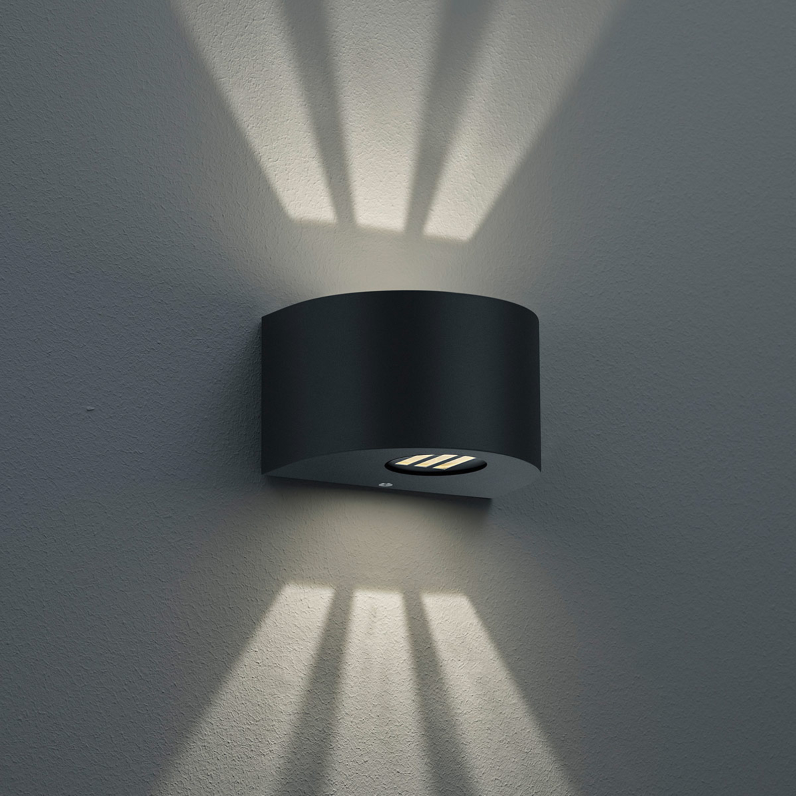 Round Rosario LED outdoor wall light