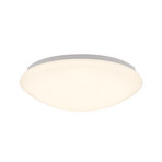 Elara LED ceiling light, white, Ø 29 cm, IP44, plastic