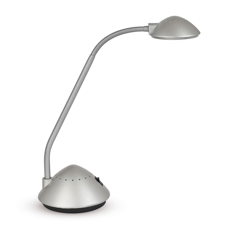LED-Schreibtischleuchte MAULarc, silber