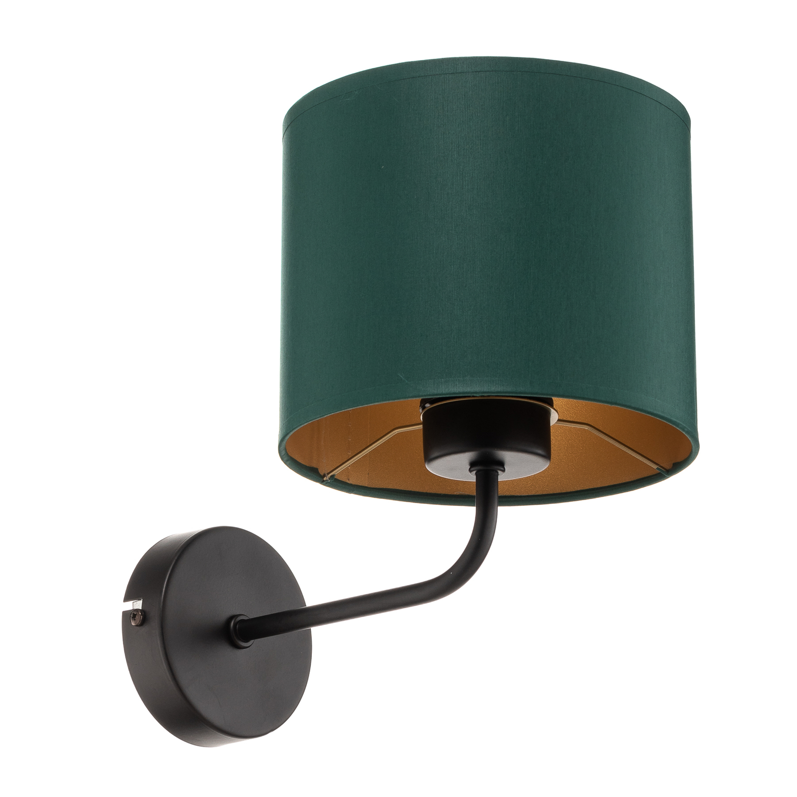Zidna lampa Soho, cilindrična, zelena/zlatna