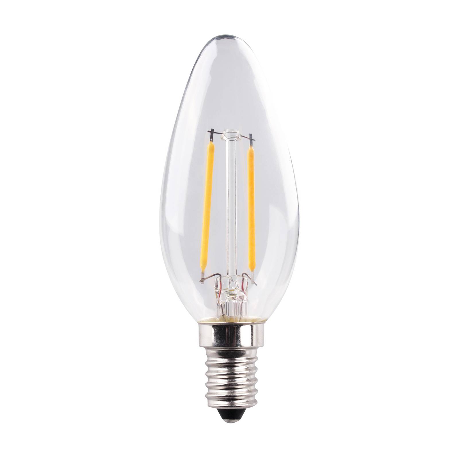 Müller-Licht Müller Licht Bougie LED E14 2,2 W filament 2.700 K clair 2pcs