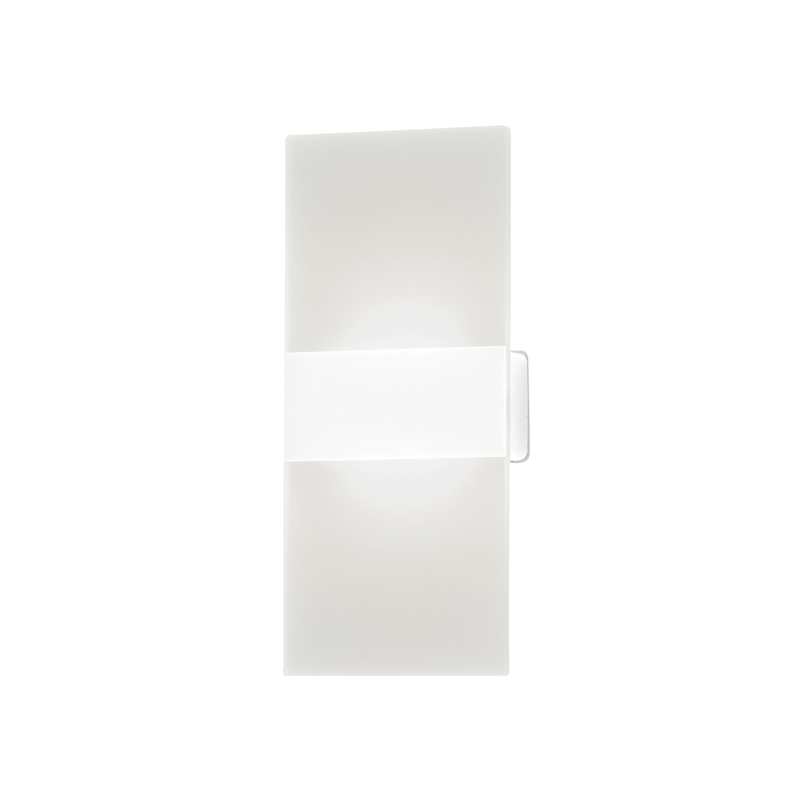 LED wall light Magnetics, white, dimmable, 22.5 cm high