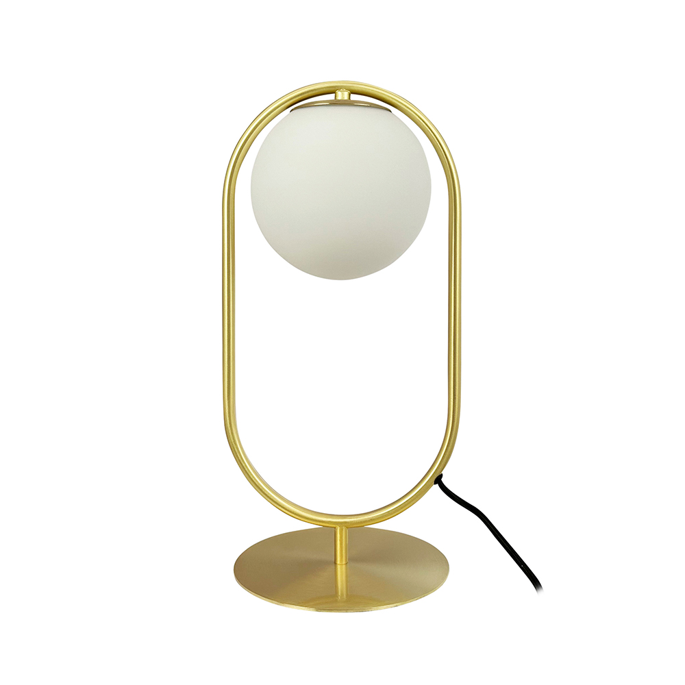 Reims Lampe de Table Laiton/Blanc - DybergLarsen