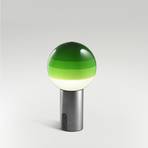 Candeeiro de mesa recarregável MARSET Dipping Light verde/grafite