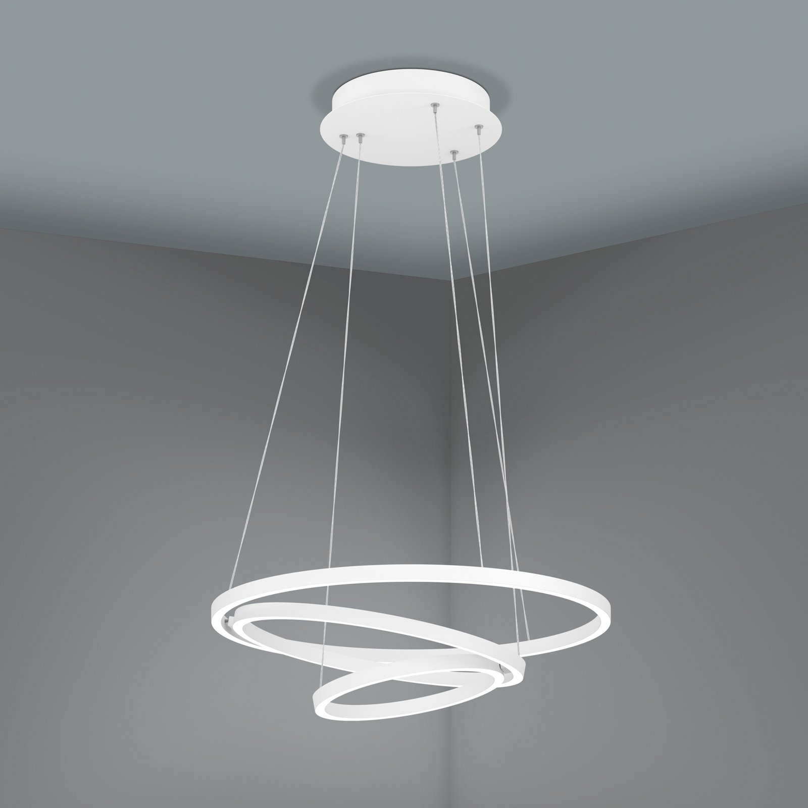 EGLO connect Lobinero-Z LED hanging light, white