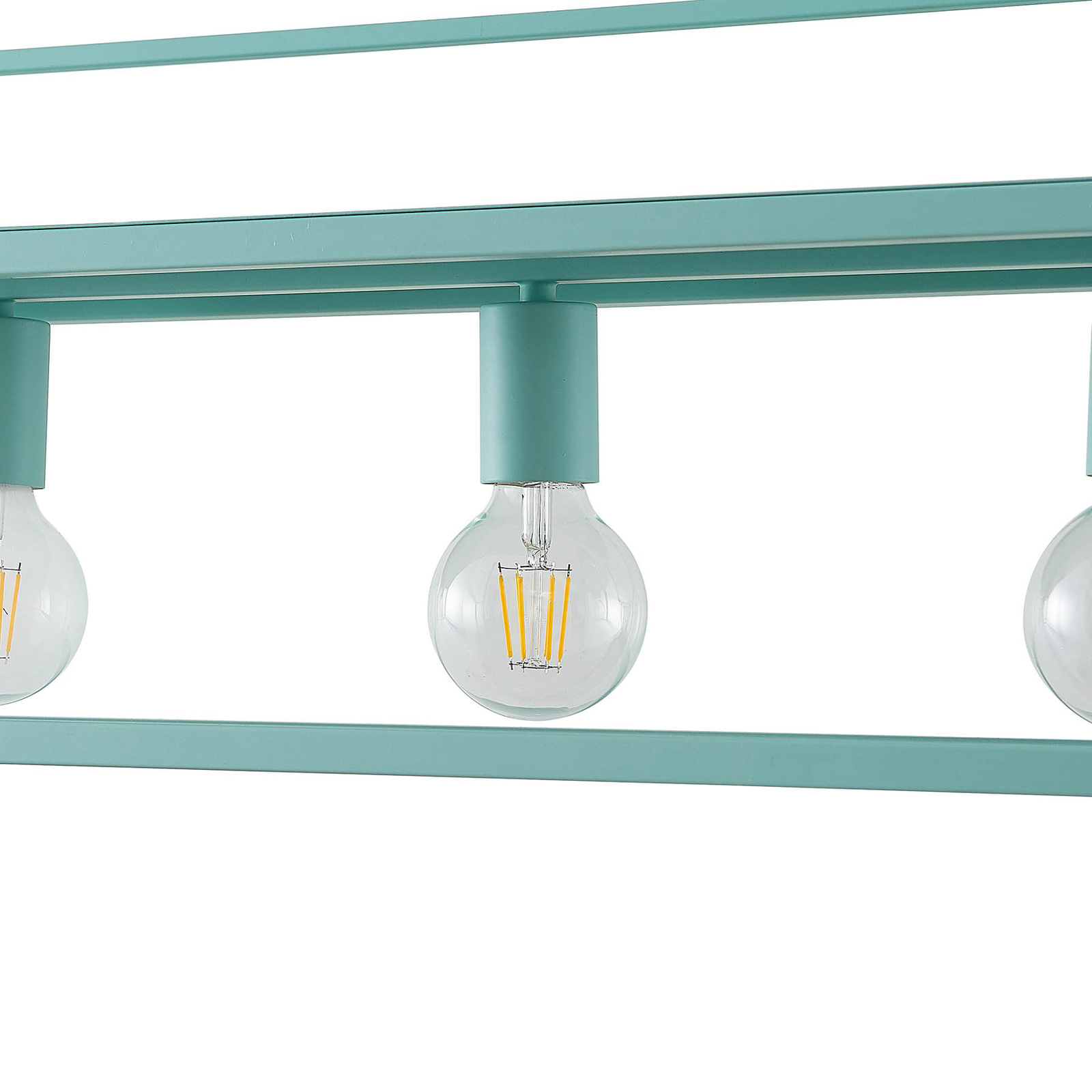 Lindby Navin hanging light, shelf, light green