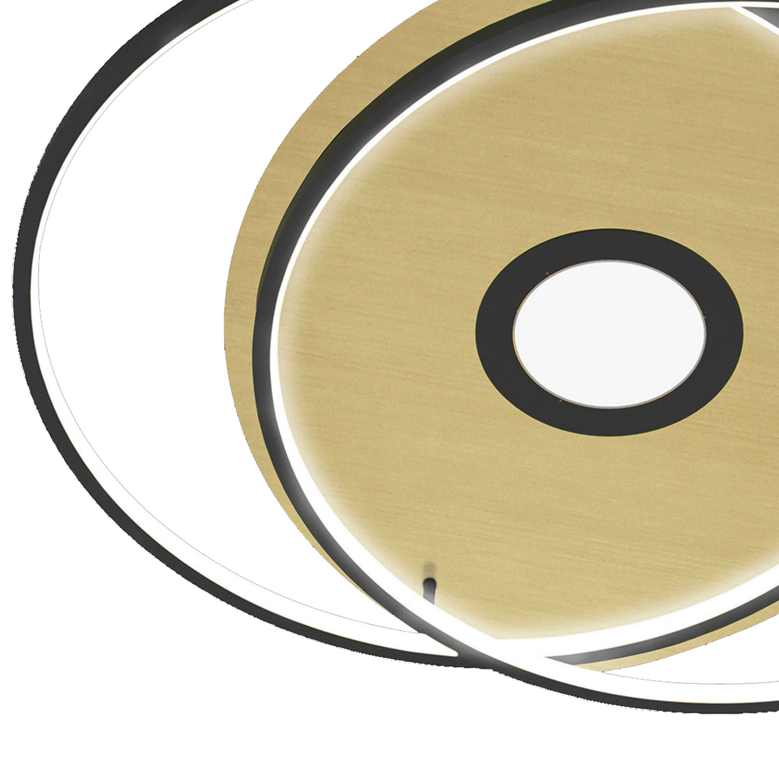Paul Neuhaus Q-AMIRA plafoniera LED ovale, nero