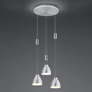 LED-Bogenleuchte Evolo CCT, nickel matt/chrom | Lampenwelt.de
