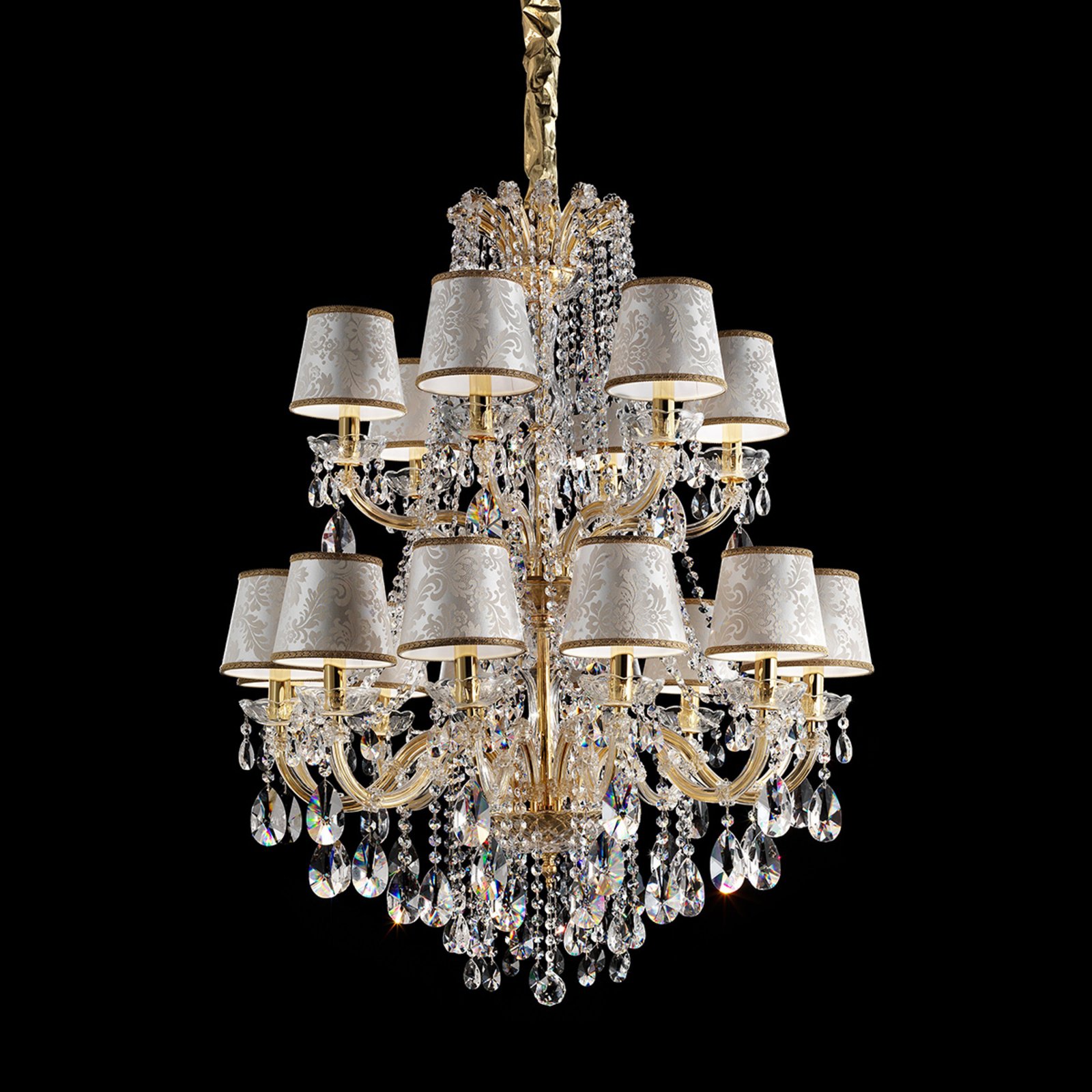 Marianna gold-plate chandelier