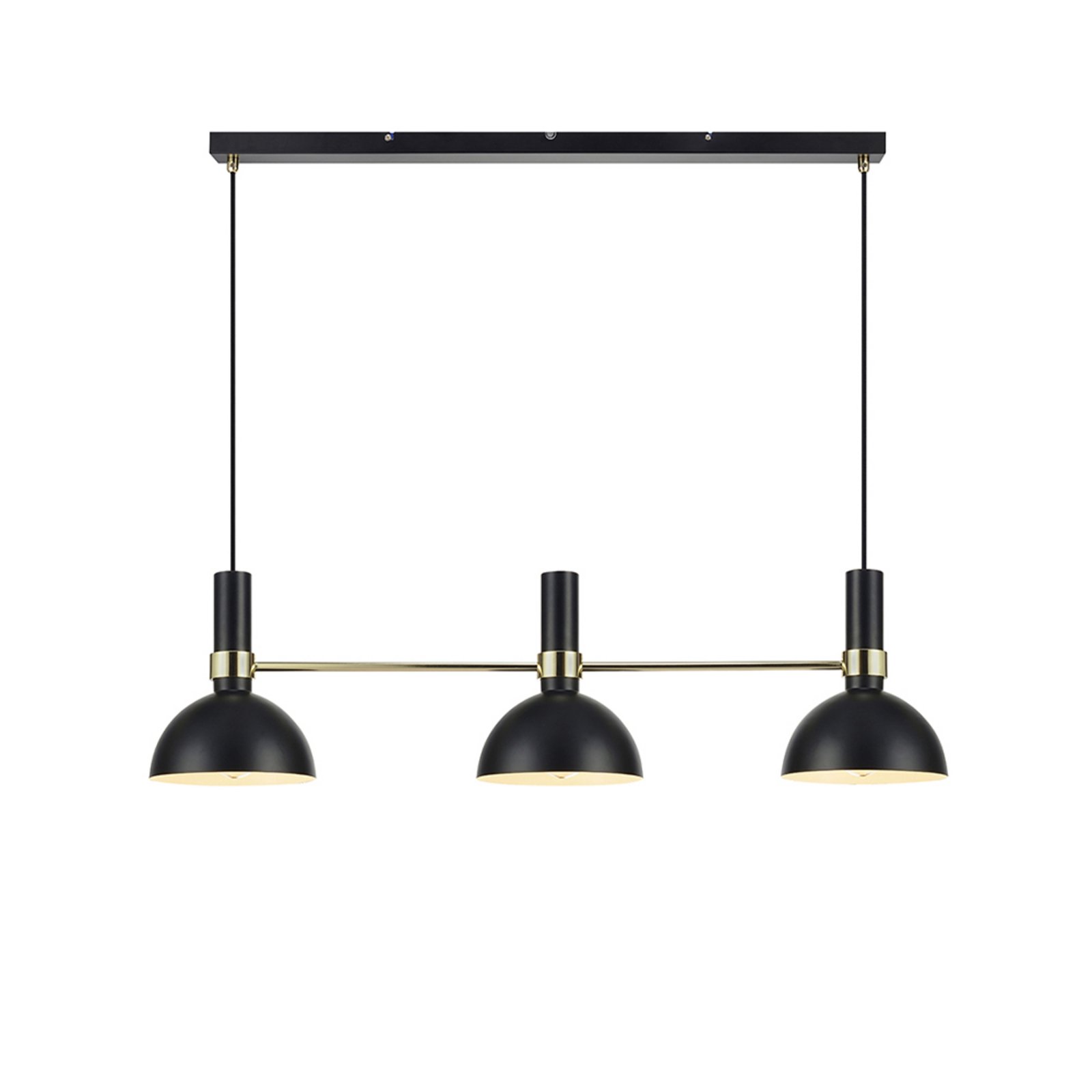 Larry 3 Lustră Pendul Black/Brushed Brass - Markslöjd