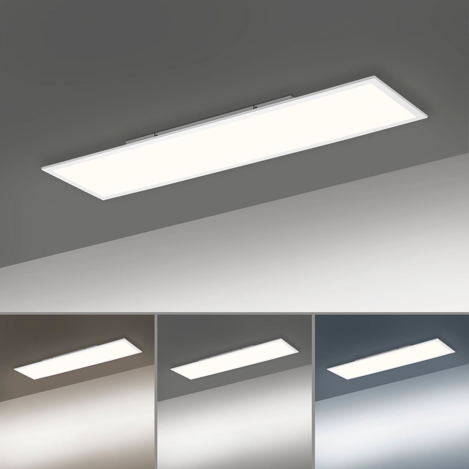 LED mennyezeti lámpa Q-FLAG, 120x30 cm, Smart Home