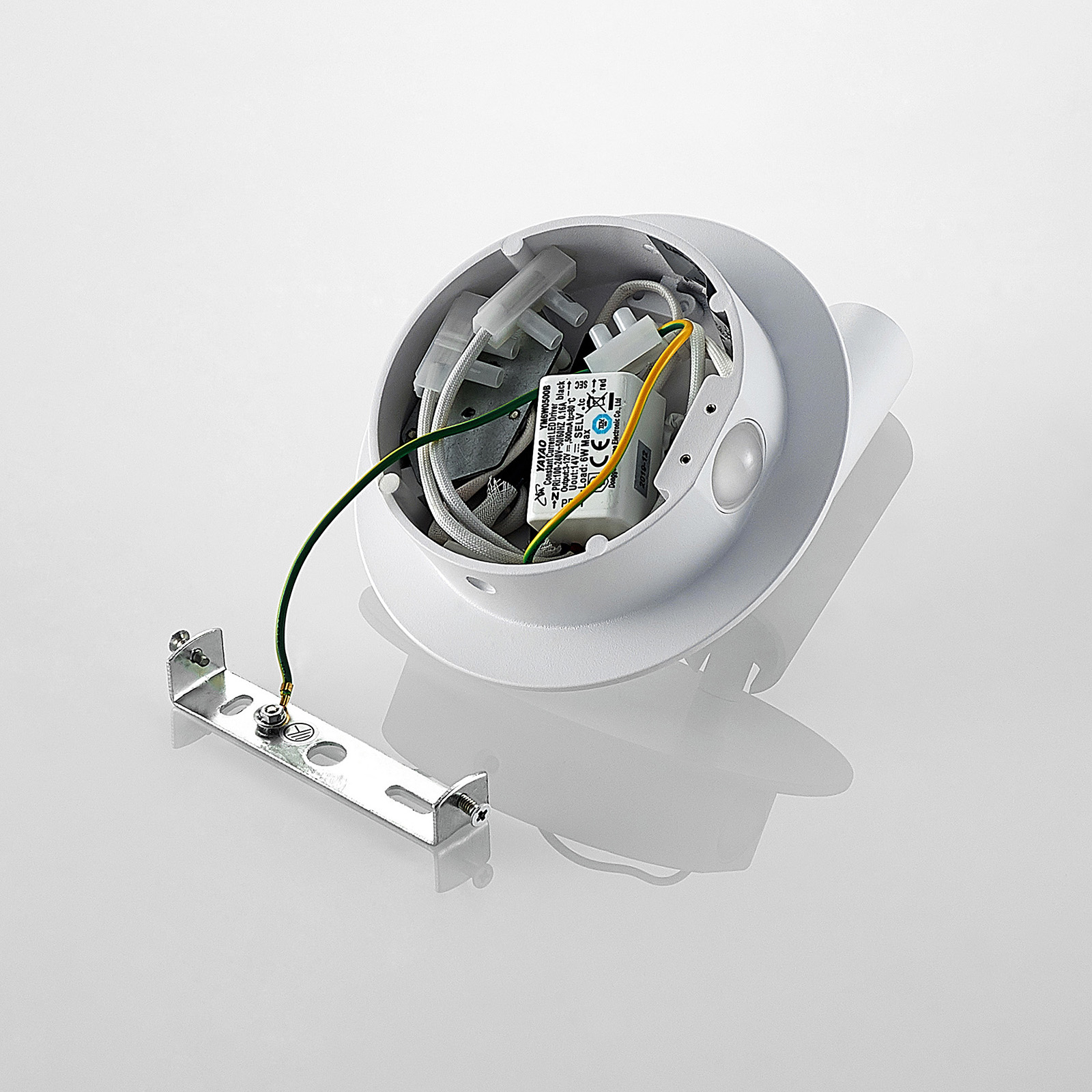 Lucande Magya LED-væglampe, hvid, 2 lyskilder rund