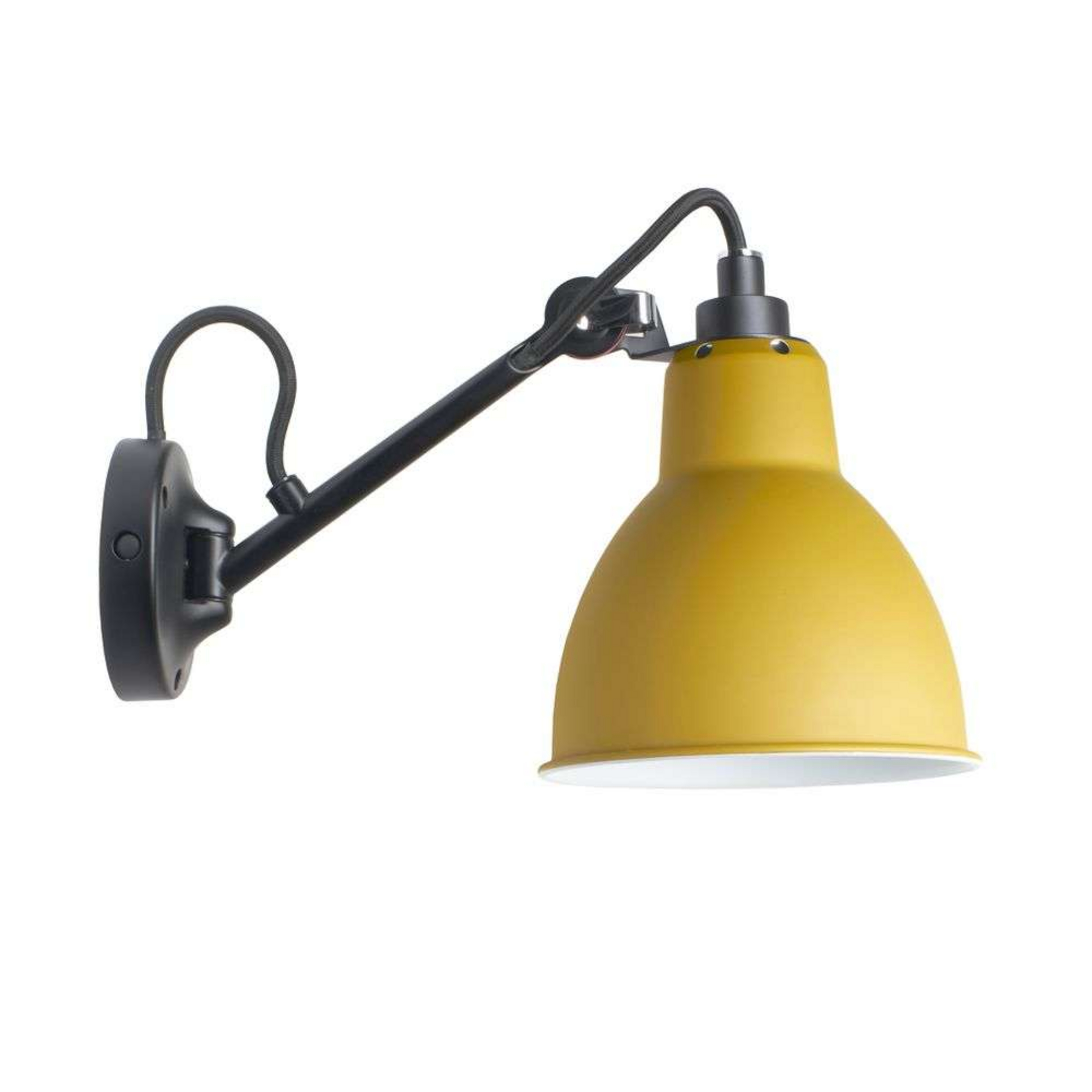 104 Wandleuchte Schwarz/Gelb - Lampe Gras
