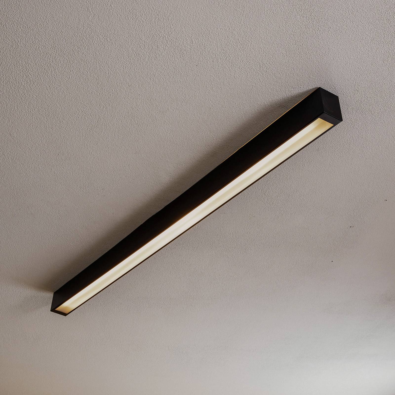 Lampa sufitowa Straight czarna 122 cm