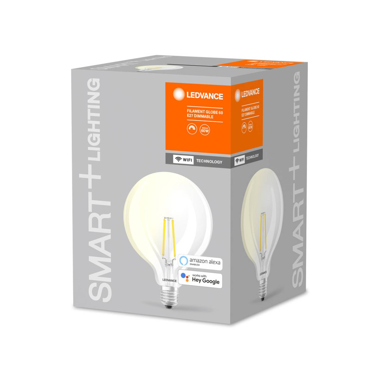 E-shop LEDVANCE SMART+ WiFi filamentová E27 6W 827 G125