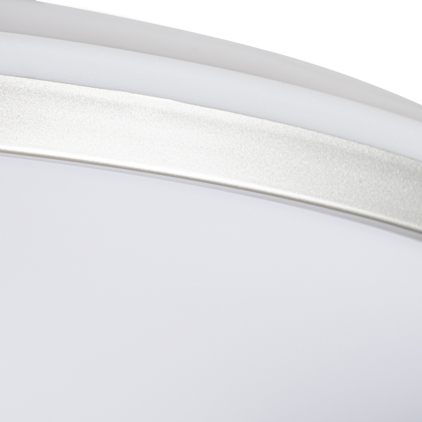 Plafón LED Lindby Edmund, plateado, Ø 39 cm, CCT, IP44 Plafón LED Lindby Edmund, plateado, Ø 39 cm, CCT, IP44