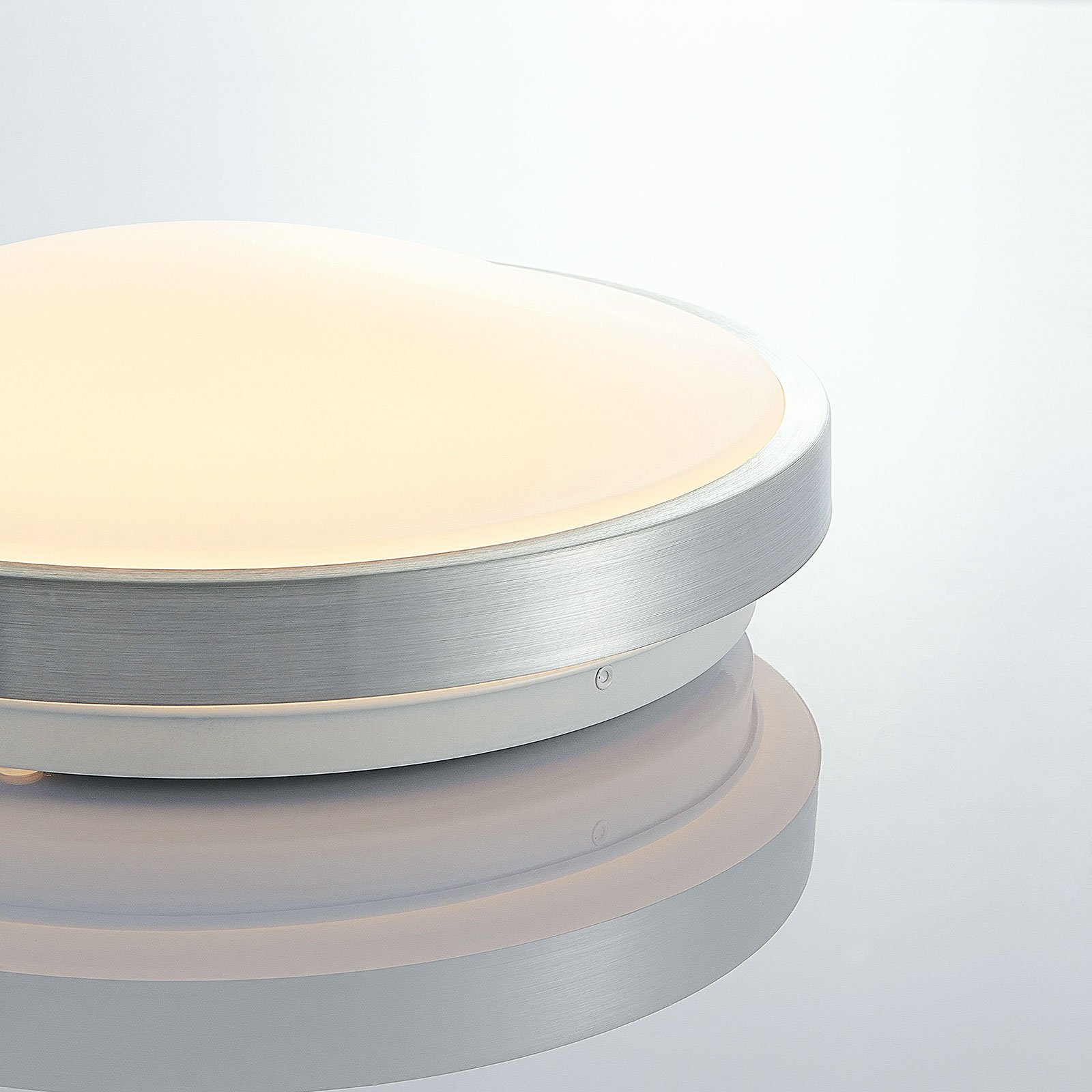Emelie Ceiling Lamp Alu/White - Lindby