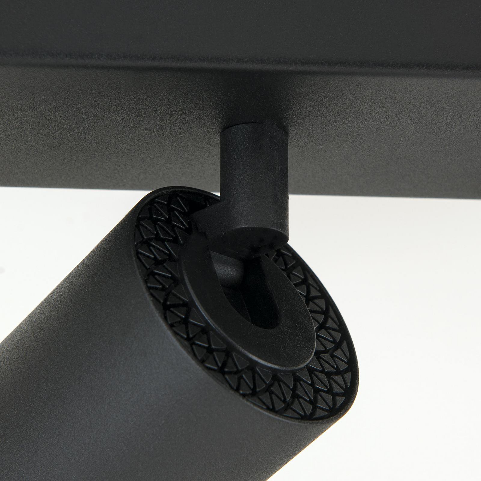 Spot pour plafond Sean, noir, à 8 lampes, acier, aluminium, GU10