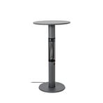 Flamara varmestråler, antrasitt, høyde 110 cm, IP55 – Lucande