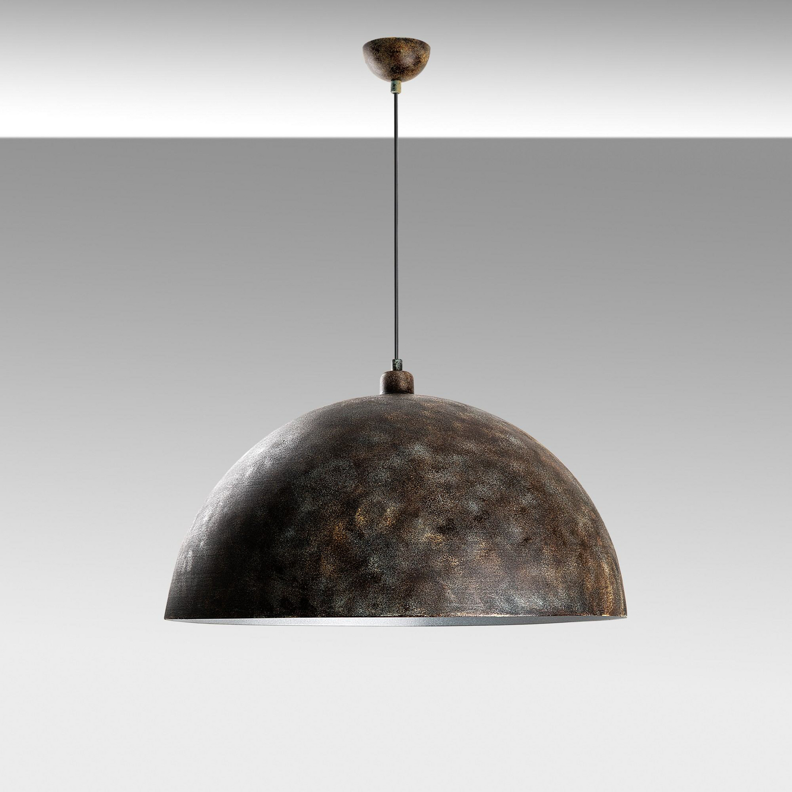 Hängeleuchte Berceste, Ø 60 cm, altmessing, Metall