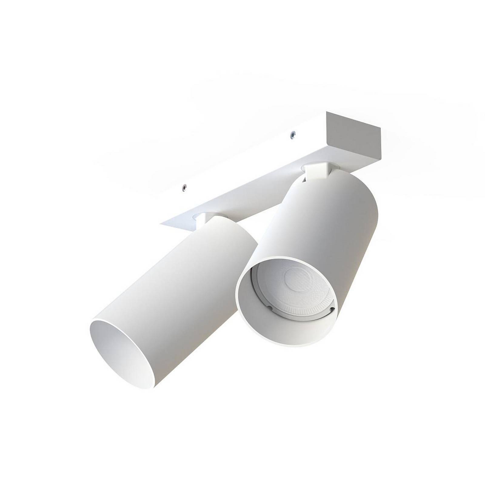 Deckenstrahler Mono II, 2-flammig, weiß, 31 cm lang, GU10 günstig online kaufen