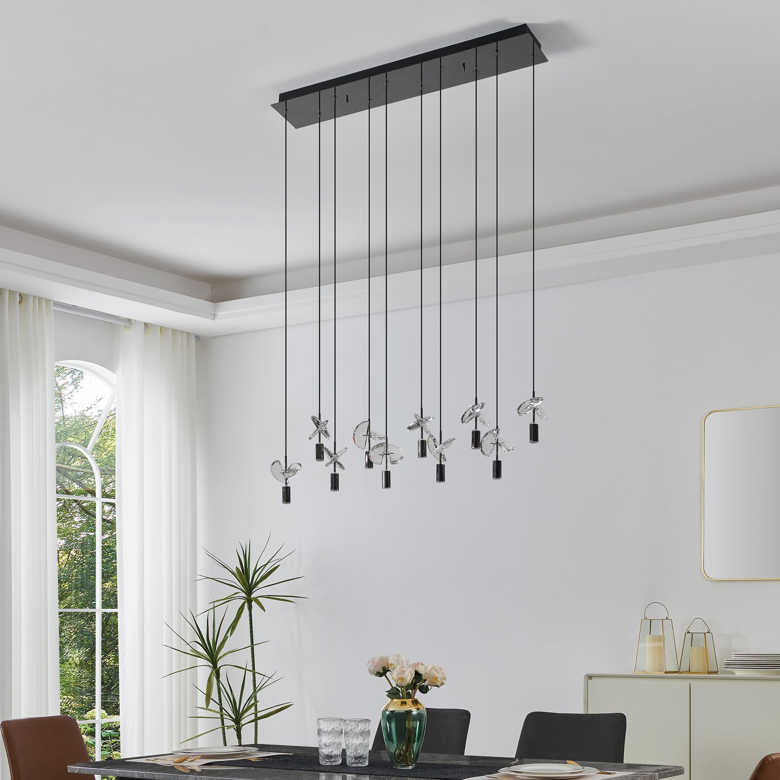 Suspension LED Stars of Light Comareira nickel 91 cm CCT