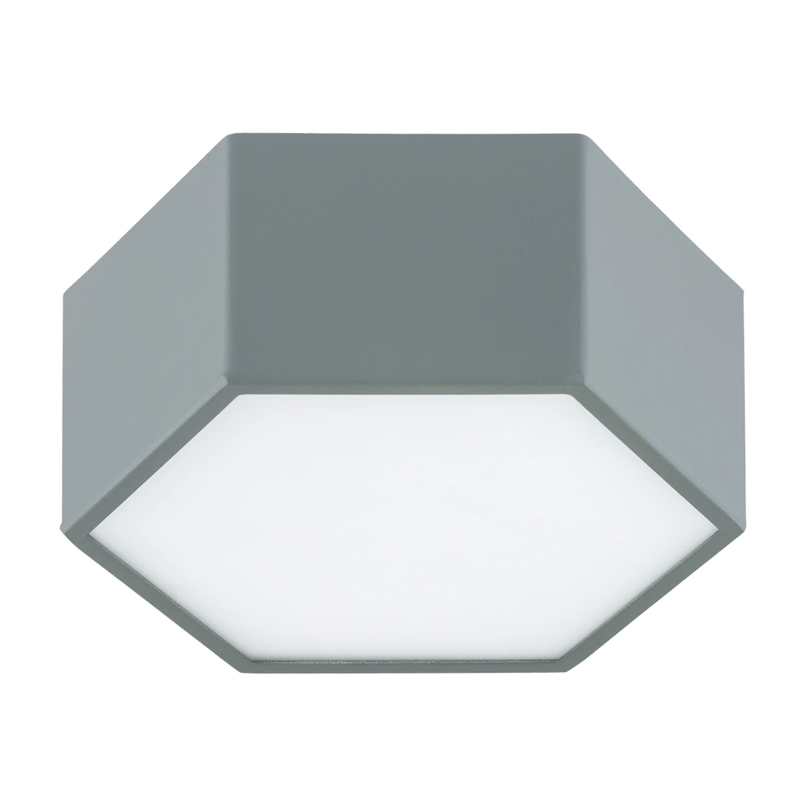 Plafón LED Libre, verde salvia, acero, 3000 K