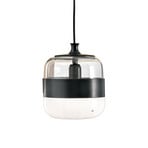 Lampă suspendată Futura Murano negru/alb 20cm